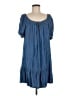 Assorted Brands 100% Rayon Blue Casual Dress Size L - photo 1