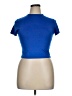 Unbranded 100% Polyester Blue Short Sleeve Turtleneck Size XL - photo 1