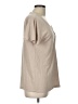 Keren Hart 100% Polyester Tan Short Sleeve Henley Size L - photo 4