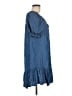 Assorted Brands 100% Rayon Blue Casual Dress Size L - photo 4