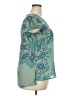 Assorted Brands Teal Short Sleeve Blouse Size 2X - photo 4