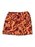 Topshop 100% Polyester Animal Print Orange Casual Skirt Size 6 - photo 1