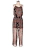 Sweet Storm 100% Polyester Paisley Brown Jumpsuit Size S - photo 1