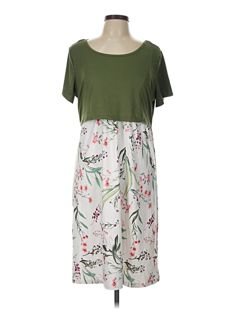Pre-owned Ekouaer Casual Dress In Green