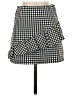 Pull&Bear Checkered-gingham Black Casual Skirt Size S - photo 1