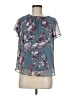 Apt. 9 100% Polyester Teal Short Sleeve Blouse Size M (petite) - photo 1