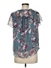 Apt. 9 100% Polyester Teal Short Sleeve Blouse Size M (petite) - photo 2