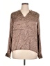 Matty M 100% Viscose Animal Print Brown Long Sleeve Blouse Size XL - photo 1