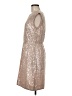 J.Crew 100% Viscose Metallic Silver Cocktail Dress Size 6 - photo 5