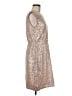 J.Crew 100% Viscose Metallic Silver Cocktail Dress Size 6 - photo 4
