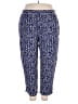 Maggie Lawrence 100% Rayon Print Blue Casual Pants Size 18 - photo 1