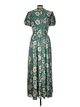 gal meets glam green wrap dress Mac Duggal - Green Embellished Faux Wrap Flutter Sleeve Dress