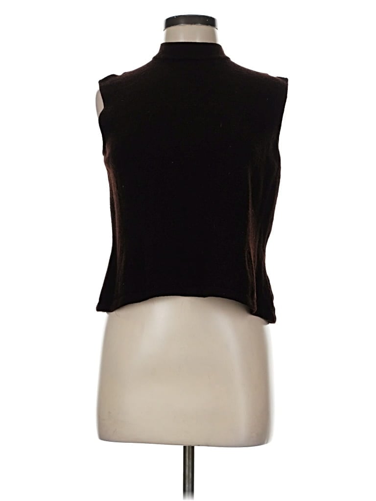 Pre-owned St John Sleeveless T-shirt In Black