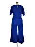 Anrabess Solid Blue Jumpsuit Size XL - photo 2