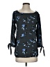 Ann Taylor LOFT 100% Polyester Blue 3/4 Sleeve Blouse Size S - photo 1