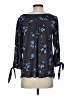Ann Taylor LOFT 100% Polyester Blue 3/4 Sleeve Blouse Size S - photo 2