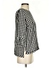 J.Jill 100% Rayon Checkered-gingham Black 3/4 Sleeve Blouse Size S - photo 4