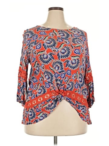 Studio JPR 3/4 Sleeve Blouse (view 1)