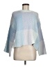 Jessica Simpson Color Block Blue Poncho Size M - photo 1