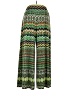 Coco Bianco Print Green Casual Pants Size XL - photo 1