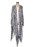 Dress Forum 100% Rayon Silver Kimono Size L - photo 1