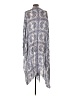 Dress Forum 100% Rayon Silver Kimono Size L - photo 2
