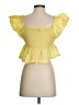 Shein 100% Polyester Yellow Sleeveless Blouse Size 4 - photo 2