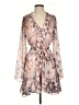 Guess 100% Polyester Animal Print Tan Cocktail Dress Size S - photo 1