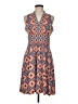 Wisp Paisley Orange Casual Dress Size 8 Petite - photo 1