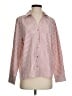 Coco + Carmen Stripes Red Long Sleeve Blouse Size S - photo 1