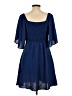 Unbranded 100% Polyester Blue Casual Dress Size L - photo 2