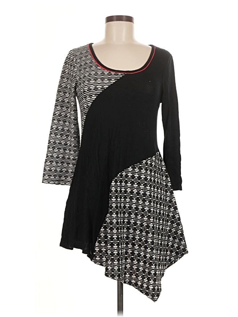 Pre-owned Cupio Casual Dress In Black