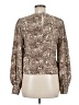 Do & Be 100% Polyester Animal Print Brown Long Sleeve Blouse Size M - photo 2