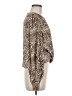Do & Be 100% Polyester Animal Print Brown Long Sleeve Blouse Size M - photo 4