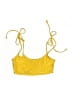 South Beach Yellow Swimsuit Top Size 6 - photo 1