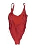 Assorted Brands Solid Red One Piece Swimsuit Size M - photo 2