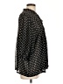 Daniel Rainn Polka Dots Black Long Sleeve Blouse Size L - photo 4