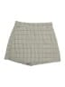 Zara 100% Polyester Houndstooth Gray Shorts Size M - photo 1
