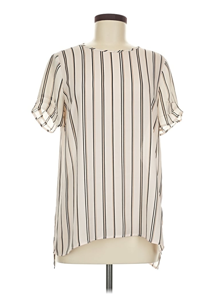 Pre-owned Dr2 Short Sleeve Blouse In Ivory
