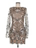 Endless Rose 100% Polyester Silver Cocktail Dress Size M - photo 1
