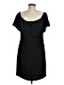 Charles Henry Solid Black Cocktail Dress Size M - photo 2