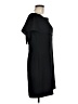 Charles Henry Solid Black Cocktail Dress Size M - photo 4
