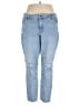 Express Hearts Blue Jeans Size 18L - photo 1