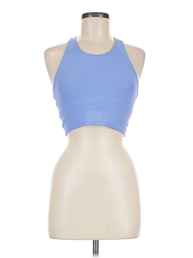 Pre-owned Active By Old Navy Tank Top Blue Halter Neckline Tops
