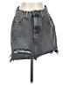 ONETEASPOON 100% Cotton Gray Denim Skirt Size 27 waist - photo 1