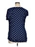 French Laundry Polka Dots Blue Short Sleeve Top Size XL - photo 2
