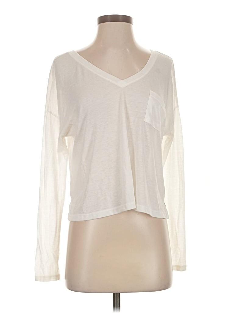 Pre-owned Silence And Noise Long Sleeve T-shirt In Ivory