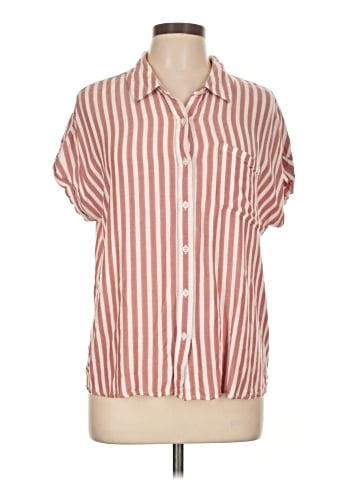 Cosmic Blue Love Short Sleeve Button-Down Shirt (view 1)