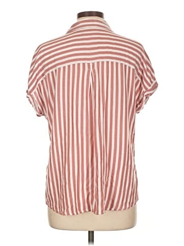 Cosmic Blue Love Short Sleeve Button-Down Shirt (view 2)
