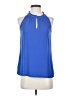 J.Crew 100% Polyester Blue Sleeveless Blouse Size 0 - photo 1